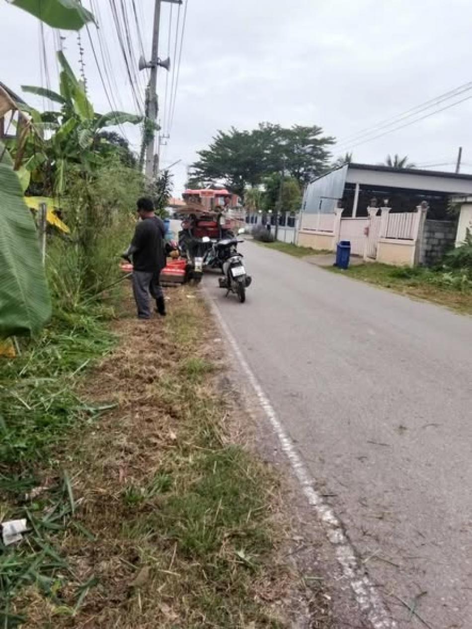 วันอังคารที่ 18 พฤศจิกายน 2568 พันเอก (พิเศษ) ทวีศักดิ์ สมพงษ์ นายกเทศมนตรีตำบลบ้านจั่น มอบหมายให้กองสาธารณสุขและสิ่งแวดล้อม ลงพื้นที่ดำเนินการตัดหญ้าสองข้างทาง ในเขตเทศบาลตำบลบ้านจั่น  เพื่อปรับภูมิทัศน์ให้สะอาด สวยงาม และเป็นระเบียบเรียบร้อย